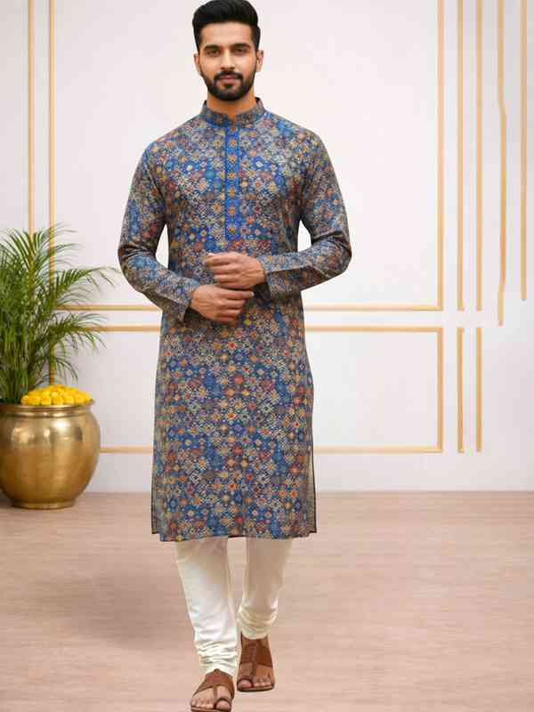 men's kurta dress Elegant Soft Cotton Men Kurta Set in White main image 1