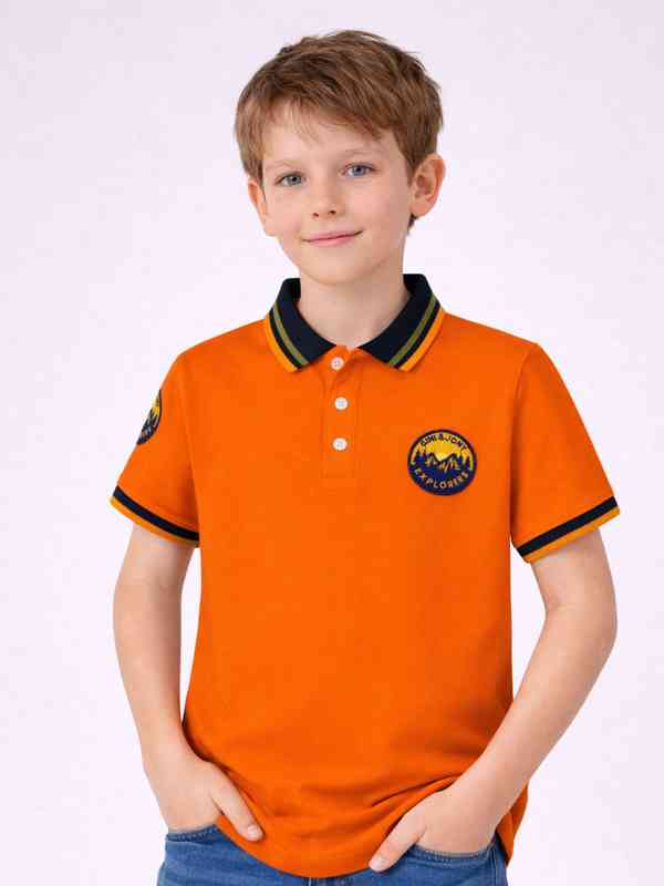 Gini And Jony Orange Printed Regular Fit T Shirt 6577198.htm - Buy