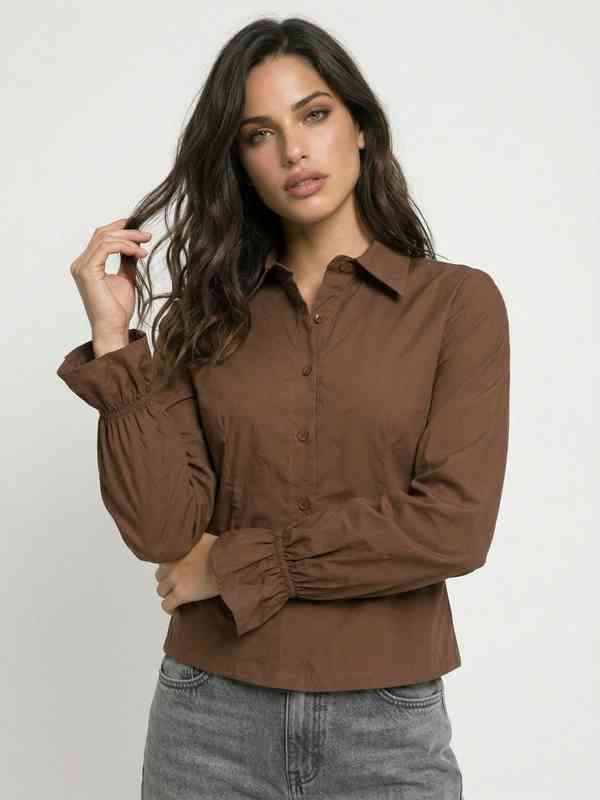 brown dress shirts for women Women's FR Welding Shirt | 9oz. 100% Cotton main image 1