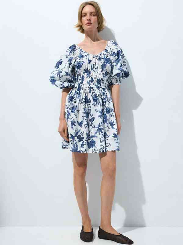 pink and white tie dye dress Tia Silk Wrap Midi Dress