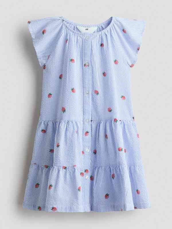 midi light blue dress Lila Mixed Media Midi Dress in Light Blue | Color - Light Blue / L main image 1