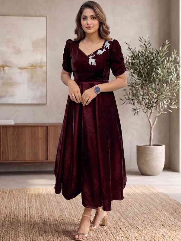 Buy Latest Velvet Dress for Women Online in India