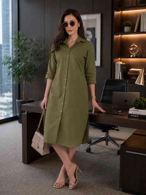 quinceanera dresses mint green Women's Green UV Shirt Dress, Rimini, UPF 50+– Ker Sun main image 1