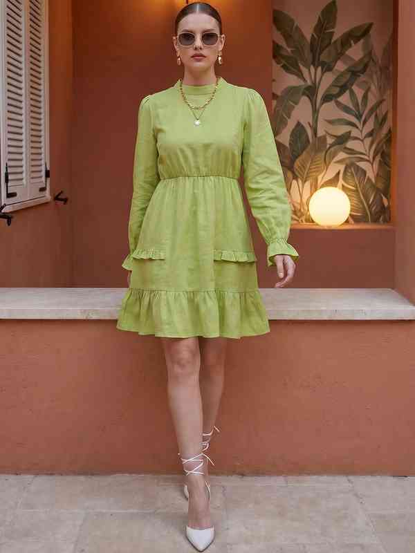 Lime Green Dresses - Buy Lime Green Dresses online in India