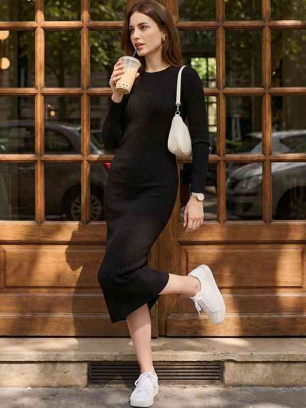 Black Women Dresses Bodycon - Buy Black Women Dresses Bodycon online in  India