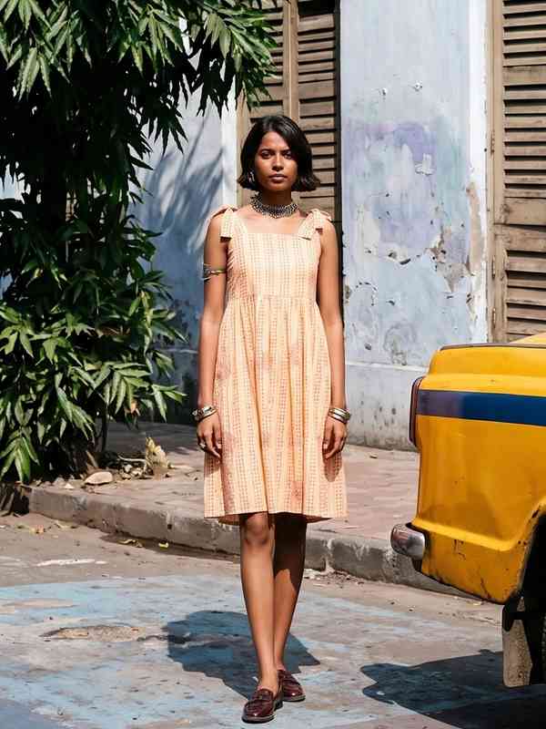 Buy Trendy Cotton Linen Dresses Online on Myntra