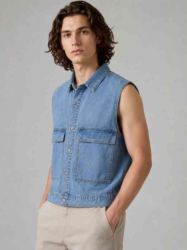 Denim Waistcoat - Buy Denim Waistcoat online in India
