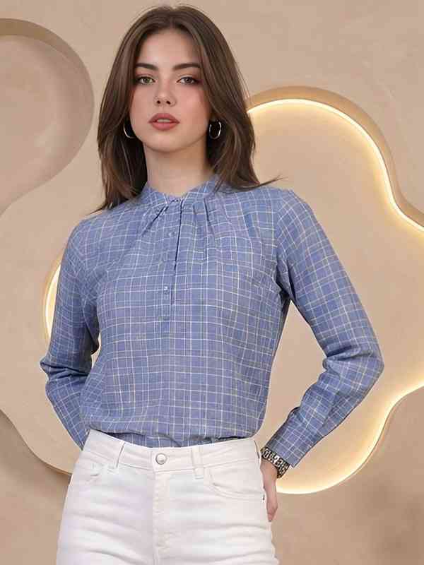 Women Check Shirts Tops - Buy Women Check Shirts Tops online in India