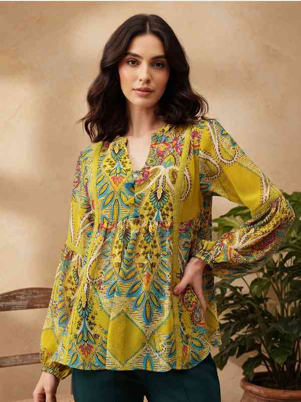 Shop Bishop Sleeve Tops for Women Statement Sleeve Styles Myntra
