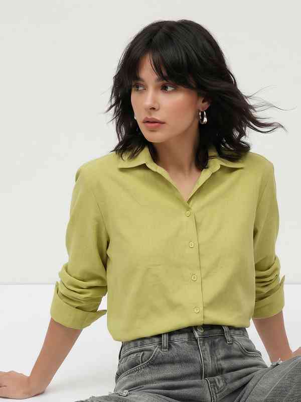 Women Lime Green Shirts - Buy Women Lime Green Shirts online in India Women Lime Green Shirts - Buy Women Lime Green Shirts online in India