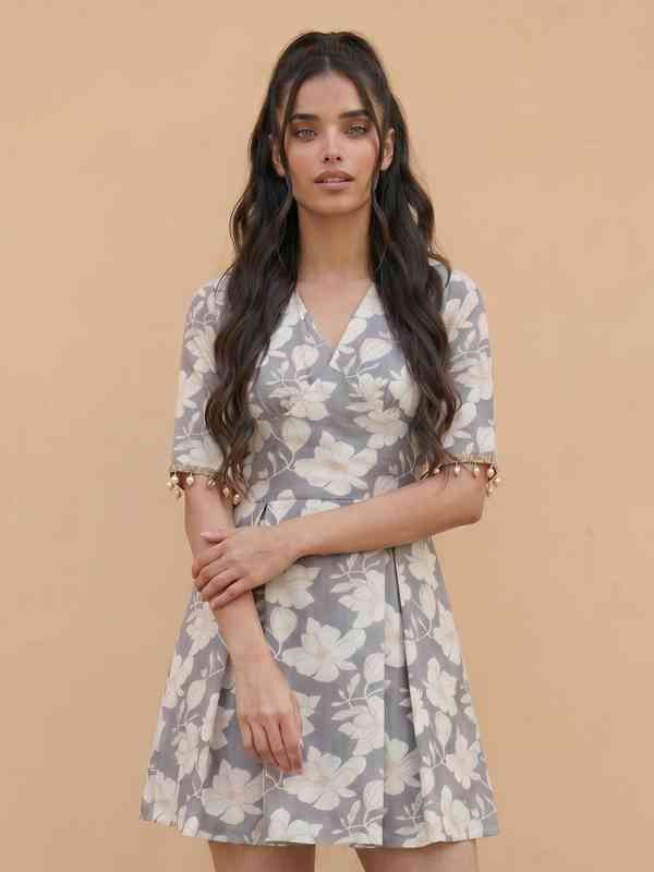 halter short white dress Morocco Halterneck Mini Dress | White | Graduation main image 0