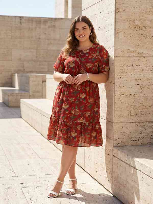 Floral Plus Size Dresses - Buy Floral Plus Size Dresses online in India