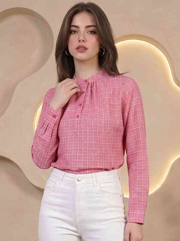 Women Check Shirts Tops - Buy Women Check Shirts Tops online in India