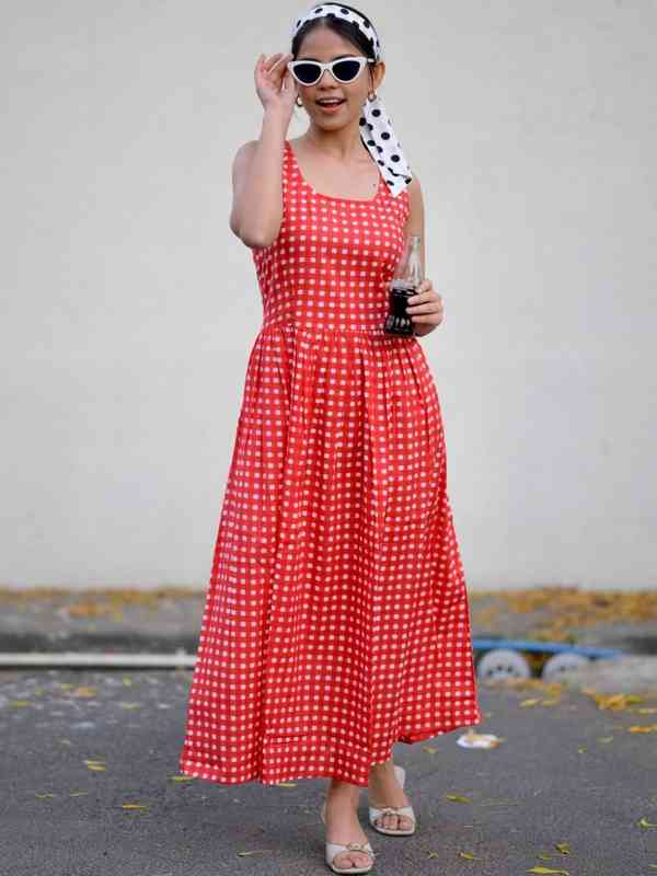 Gingham Women Dress - Buy Gingham Women Dress online in India