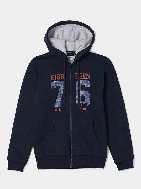 Navy Blue Hooded Jackets Sweatshirts - Buy Navy Blue Hooded