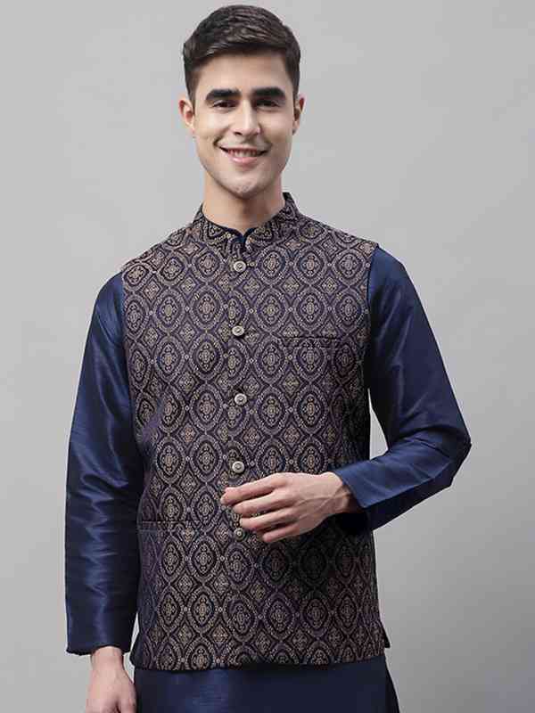 ジャケット・アウター Ethnic Embroided Design No Collar Jacket Ethnic Jackets - Buy Ethnic Jacket Online in India | Myntra