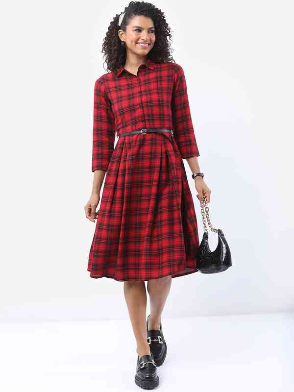 ❀ℳ's Gracy❀ Deformation Check Dress Black and white checks dress