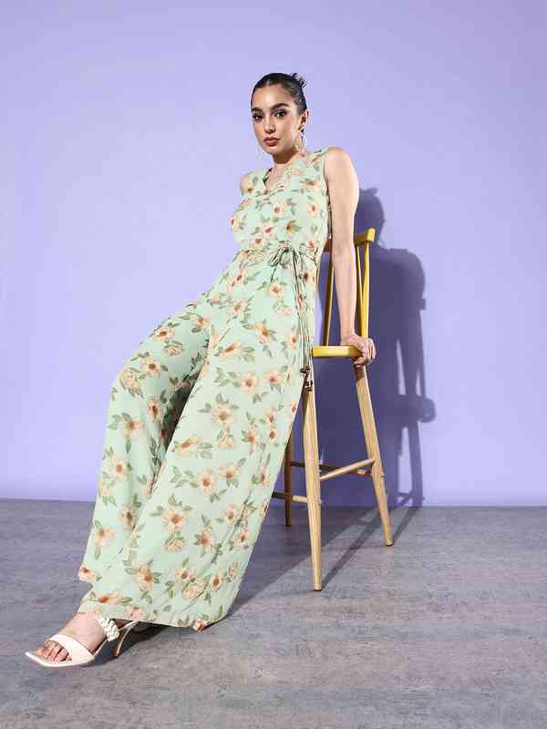 V Neck Jumpsuit - Buy V Neck Jumpsuit online in India