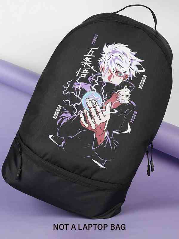 Price History of Bewakoof Unisex Black Graphic Sukunaa Printed Non