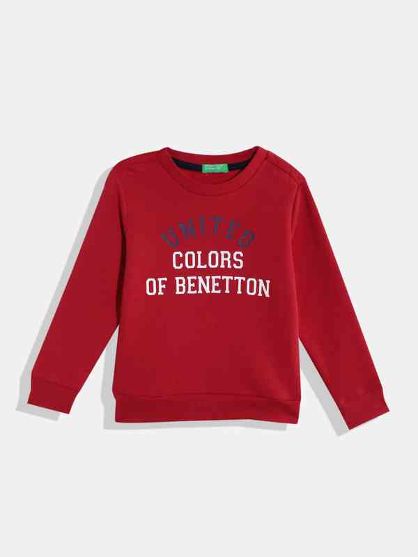 United Colors Of Benetton Sweatshirt Enfant Unisexe - Pull Coton Confortable Col Rond