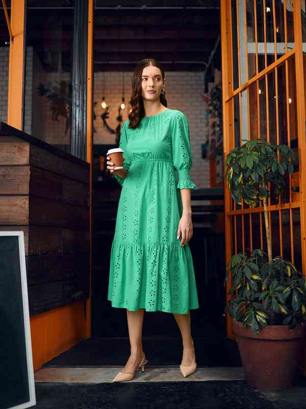 Marks And Spencer Green Dresses - Buy Marks And Spencer Green Dresses  online in India