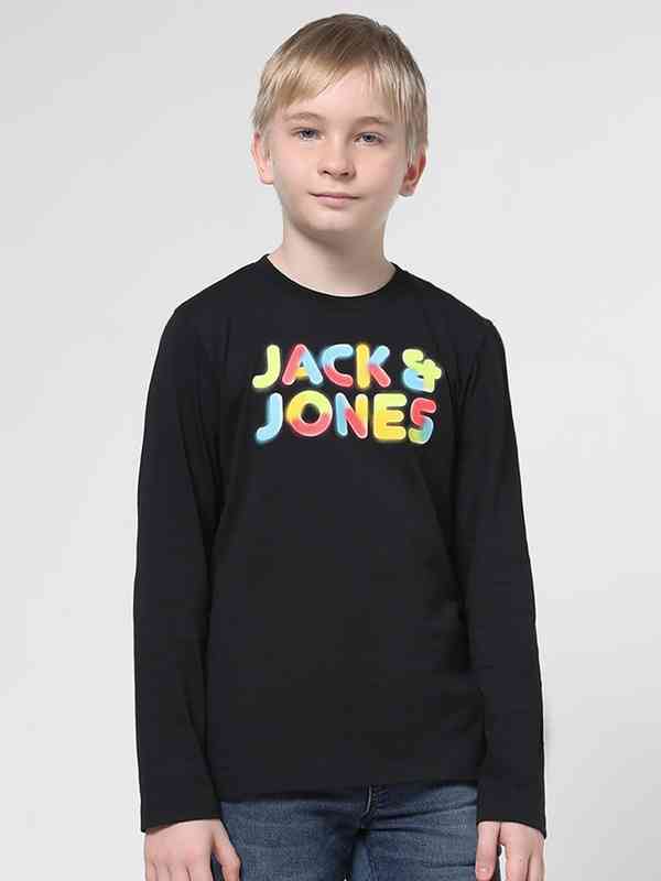 Jack & Jones CREW NECK - T-shirt Imprimé - Navy Blazer/bleu