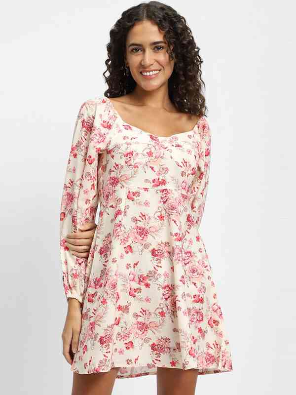 cream midi long sleeve dress Long Sleeve Buckle Crepe Midi Dress in Cream – Roland Mouret