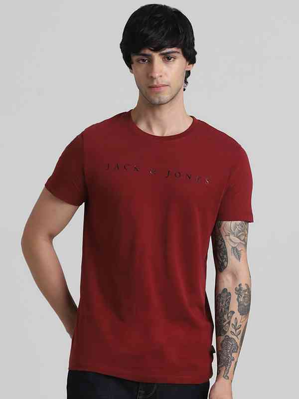 Jack & Jones T-shirt With Round Neck And Motif Print Desde 5,33 € | Compara Precios En