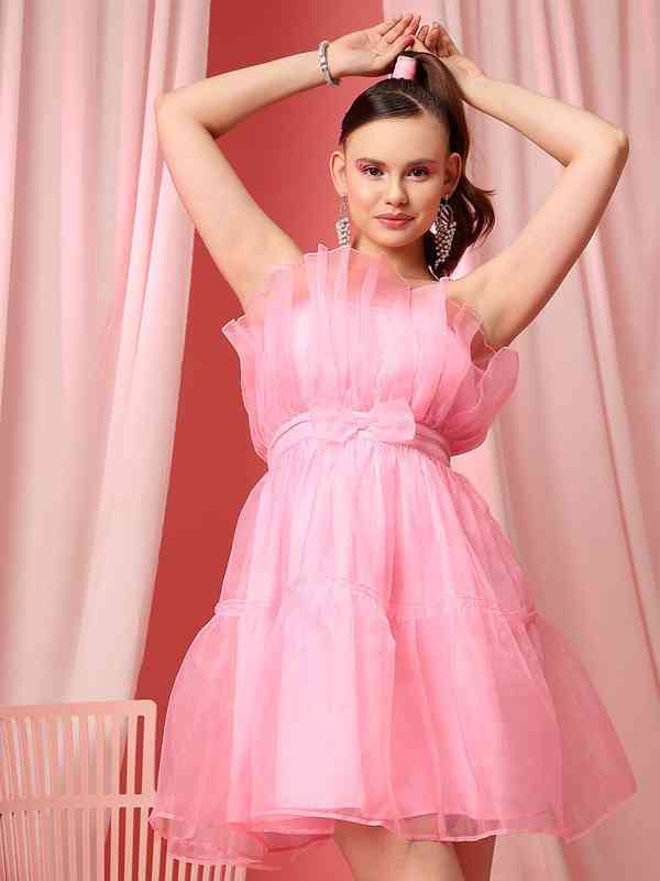 トップス neith Veil Off-shoulder Dress(pink) Veil Off-shoulder Dress(Pink) – neith.onlinestore