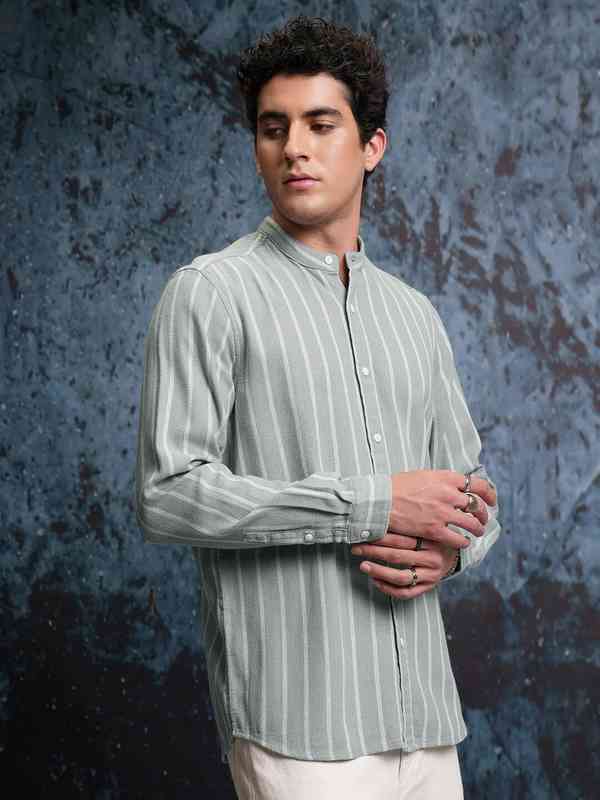 ARTS＆SCIENCE Stand collar box shirt HS Stand collar box shirt – ARTS&SCIENCE ONLINE SELLER