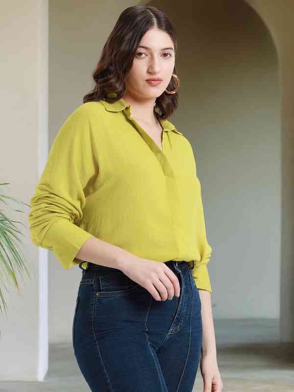 Women Lime Green Shirts - Buy Women Lime Green Shirts online in India Women Lime Green Shirts - Buy Women Lime Green Shirts online in India