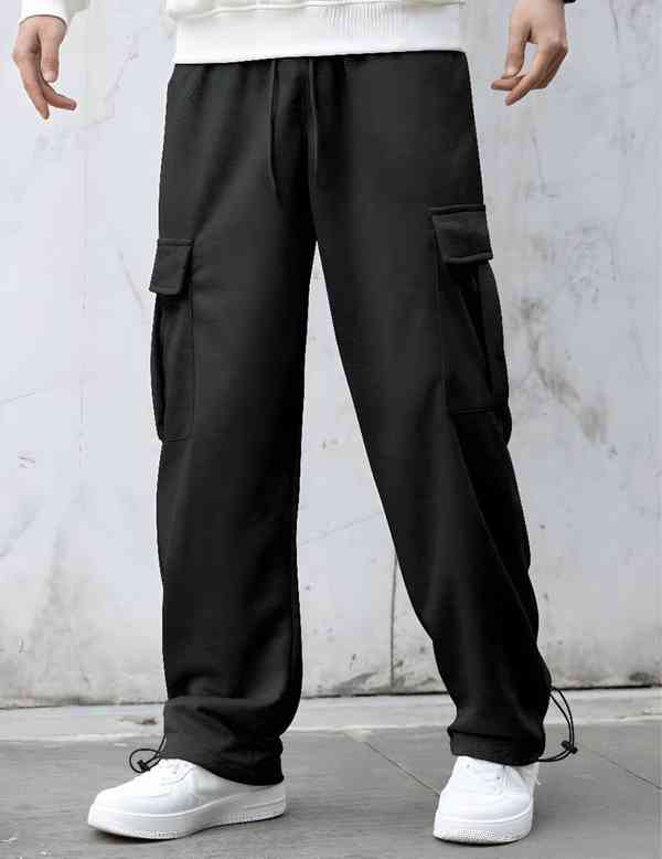 Jogging Pants For Men With Pockets And Drawstring Plain Casual Straight Cut Wide Leg Casual Joggers I.216736857