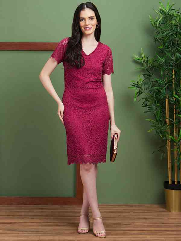 Lace Bodycon Dress - Buy Lace Bodycon Dress online in India