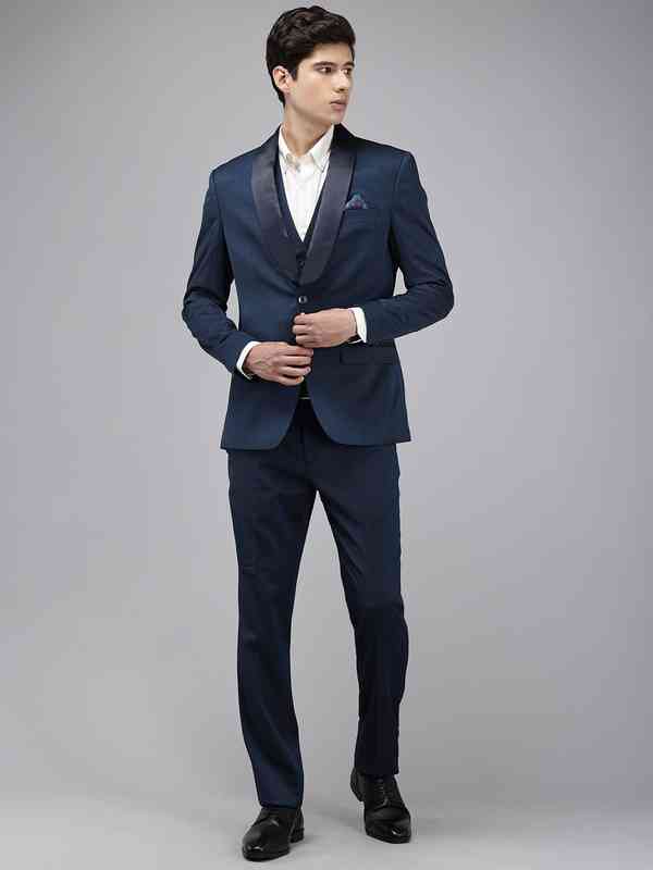Wedding Gray Best Slim Fit Mens Suits Grey Three-piece Slim Fit