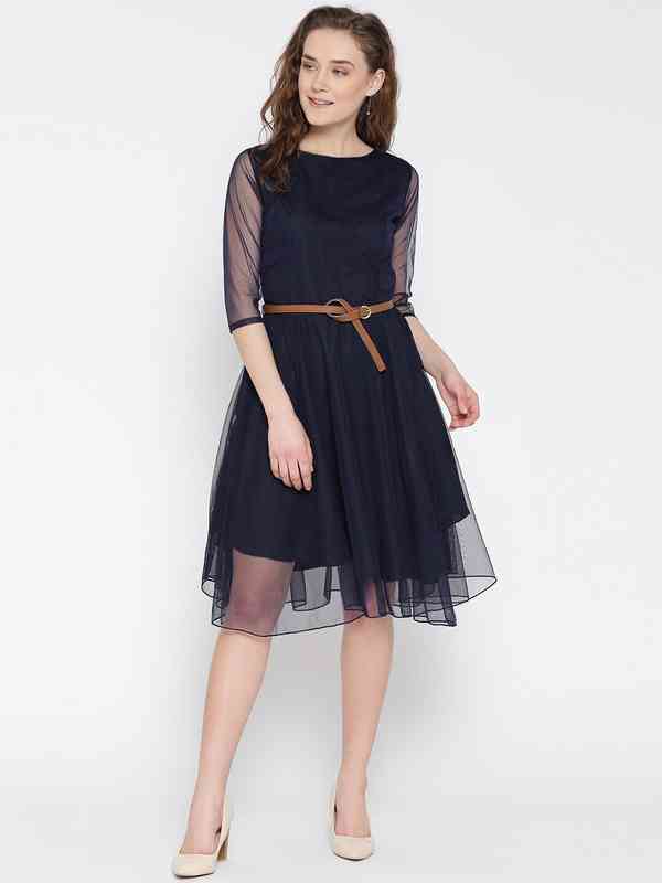 chocolate knit dress One Mind Cut-Out Neckline Knit Midi Dress Chocolate