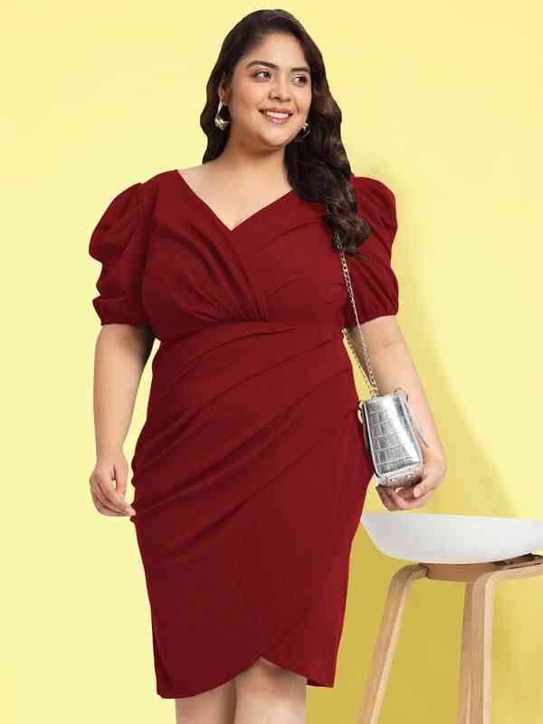 FUTURO FASHION Women's Tulip Dress - Sleeveless V-Neck Empire Waist Casual Tunic (Sizes 6-16) - View #2