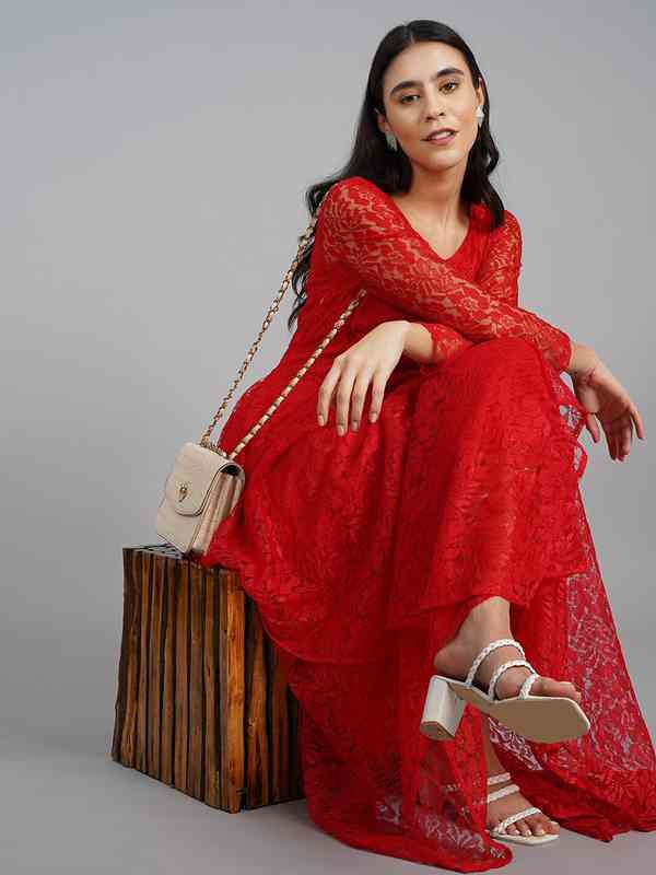 Red Lace Dress - Buy Red Lace Dress online in India Red Lace Dress - Buy Red Lace Dress online in India