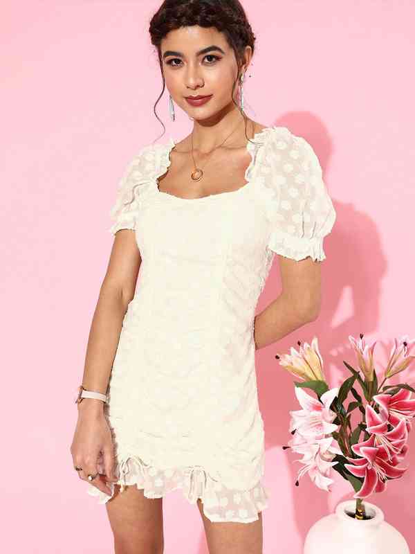 Jacquard Dress - Buy Jacquard Dress online in India