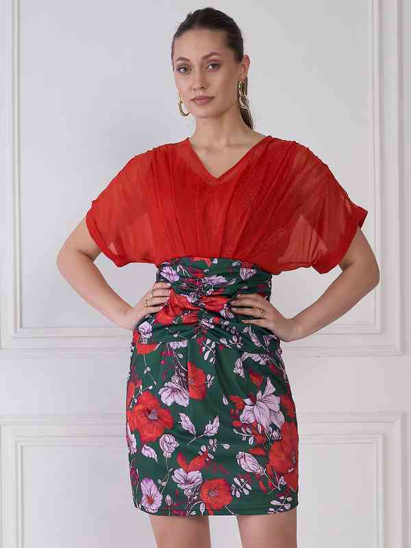 bohme green dress böhme Kimmie Maxi Dress in Red-Brown main image 0