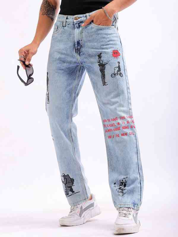 Jeans Trousers Men's Jeans Style 2019 High Waisted Mens Pants