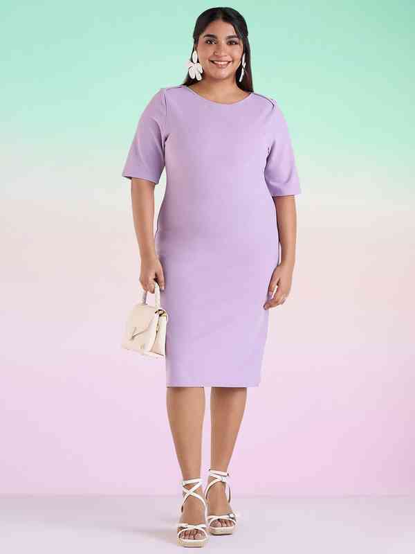 bodycon dresses with sneakers Modal Tummy Control Midi Dress | Seamless Shapewear