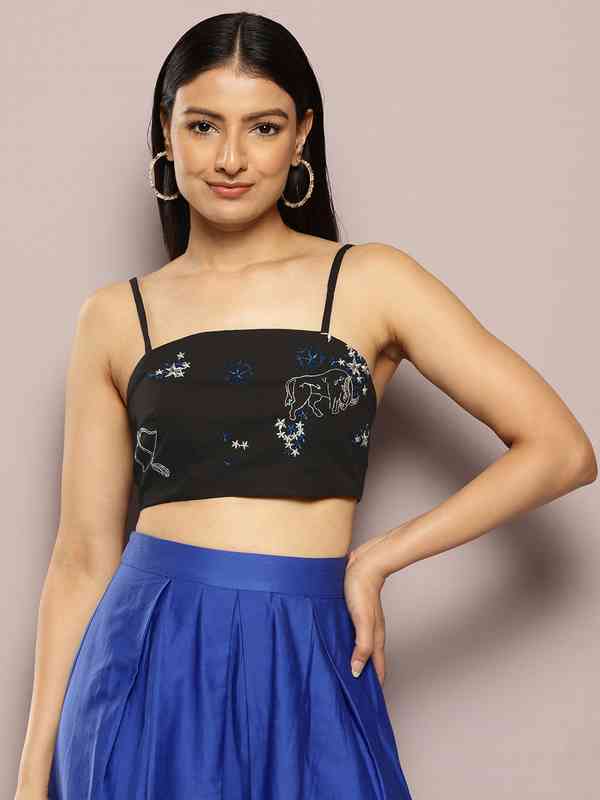 Aaliya%20black%20tops - Buy Aaliya%20black%20tops online in India