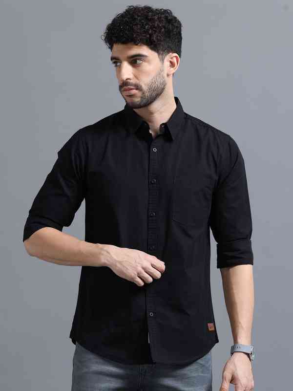Men Black Shirts | Buy Men Black Shirts Online in India at Best Price