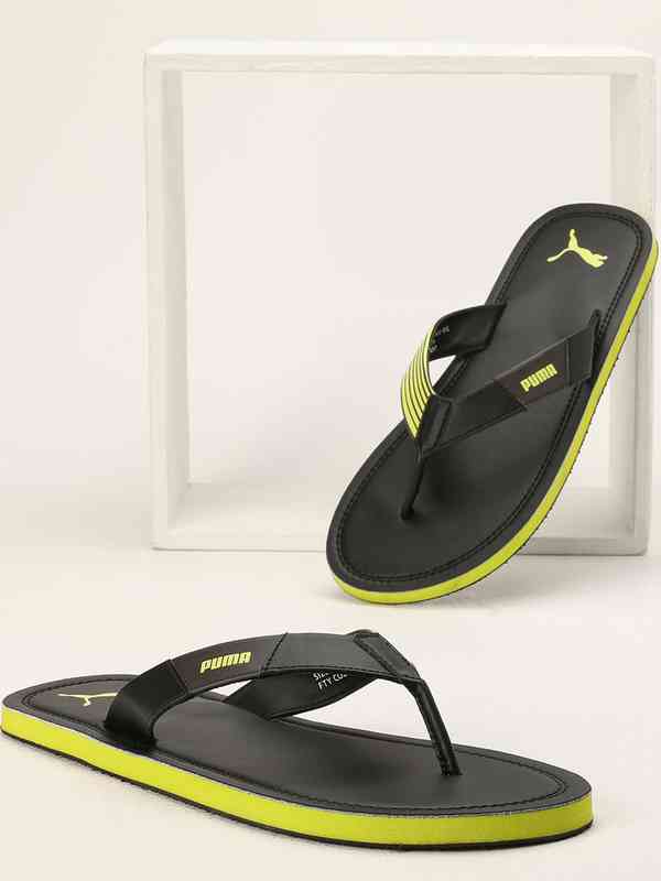 Puma Black Flip Flops Slippers - Buy Puma Black Flip Flops Slippers online  in India