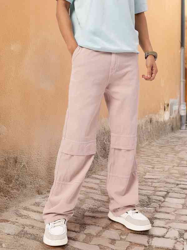 MASU BOYS BAGGY JEANS PINK INDIGO 24SS MASU” BAGGY JEANS PINK