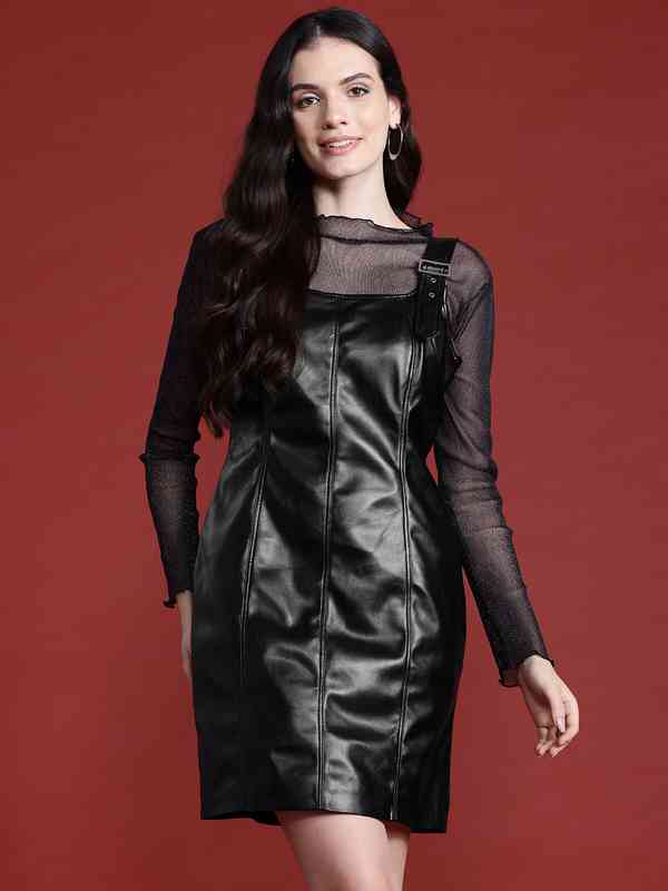 Leather Bodycon Dress - Buy Leather Bodycon Dress online in India Leather Bodycon Dress - Buy Leather Bodycon Dress online in India