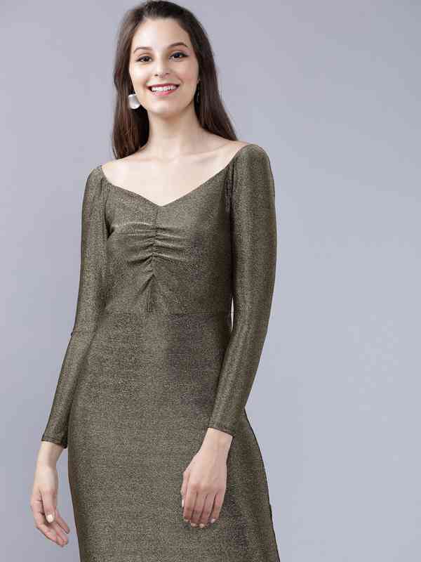 golden white or blue black dress blueandcream Isabel Marant x HM Shimmer Dress Gold, Size 8