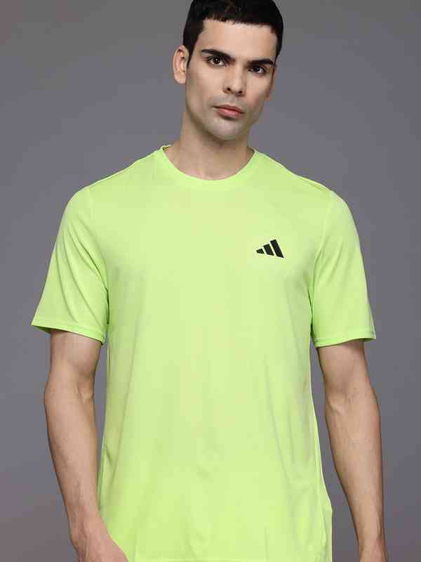 Adidas Men Olive Green Macleay Shrzy Skateboarding T Shirt 9284899