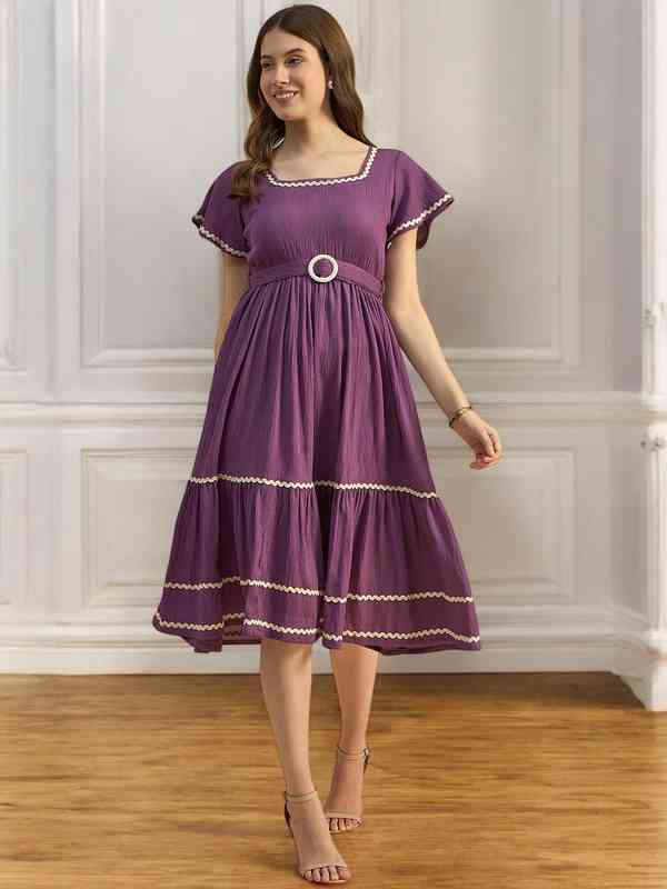 Purple Casual Dresses