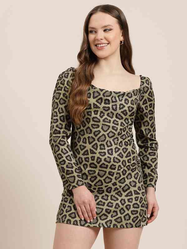 see through black dress long sleeve Sheer Plisse Long Sleeve Dress XS / Black